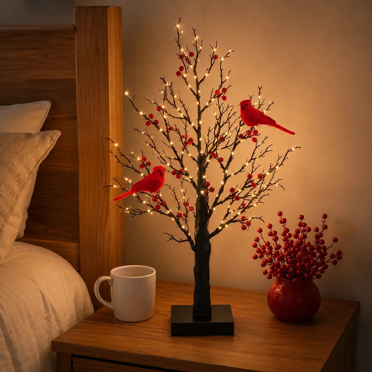 🔥HOT SALE🔥 ✨ 2026 Vintage Glowing Cardinal Tree