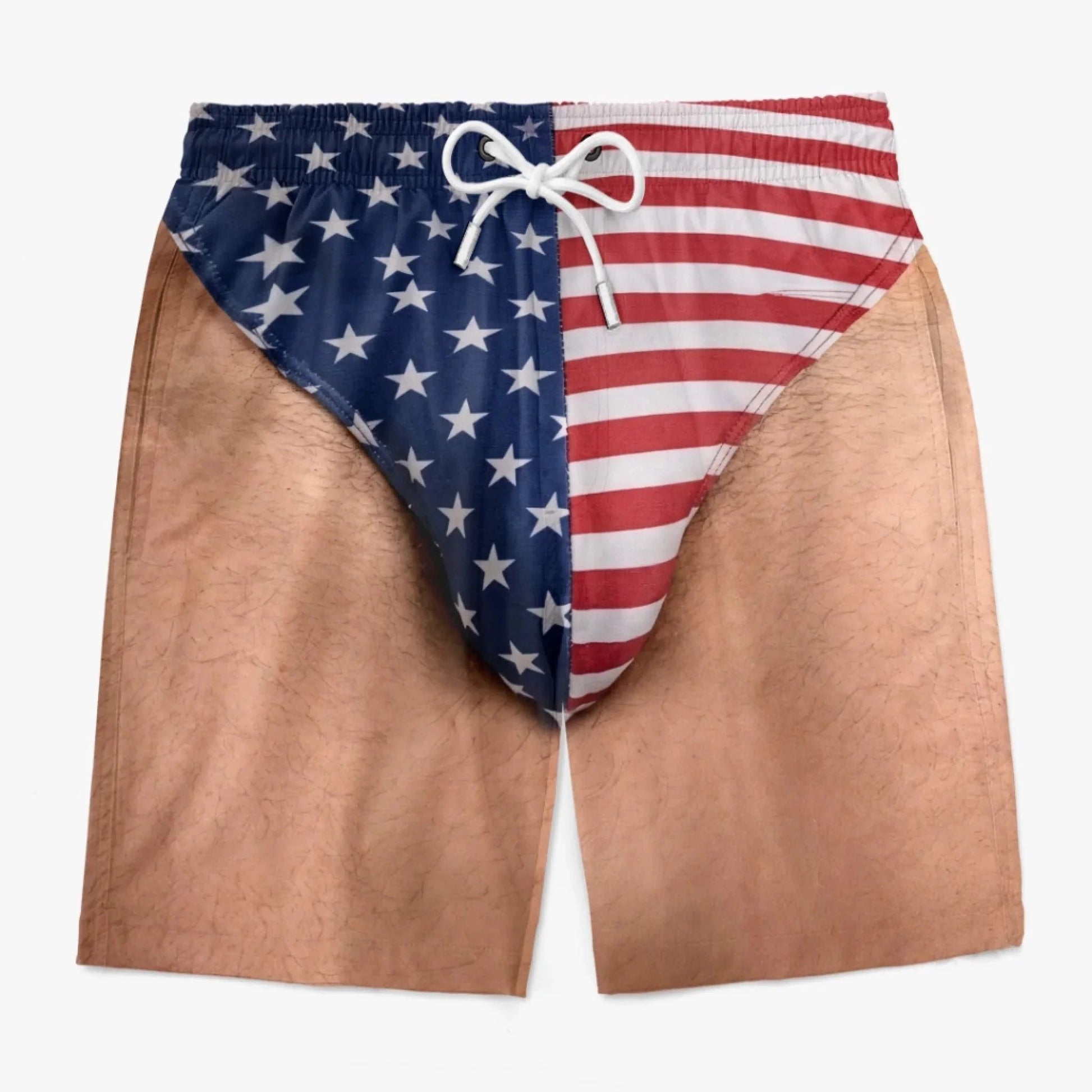 🇺🇸 Funny Patriotic Men’s Swim Trunks – Freedom & Chill Summer Beach Shorts