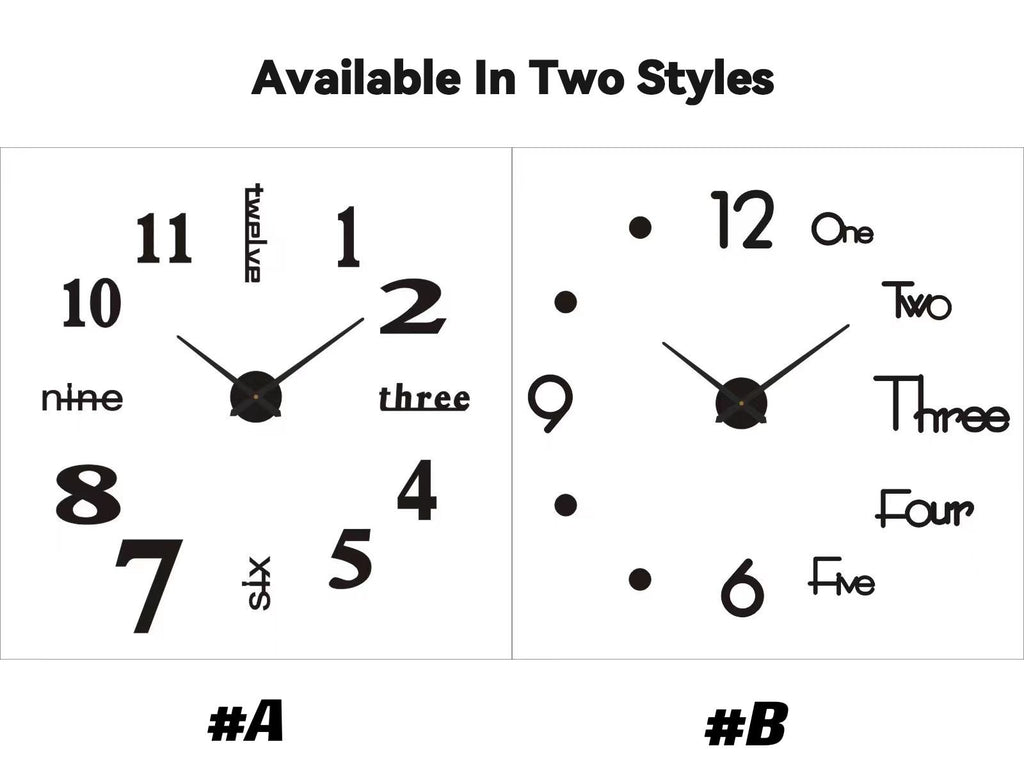 🔥MODERN DIY PUNCH-FREE WALL CLOCK
