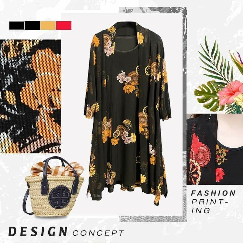 Womens Floral Print Dress