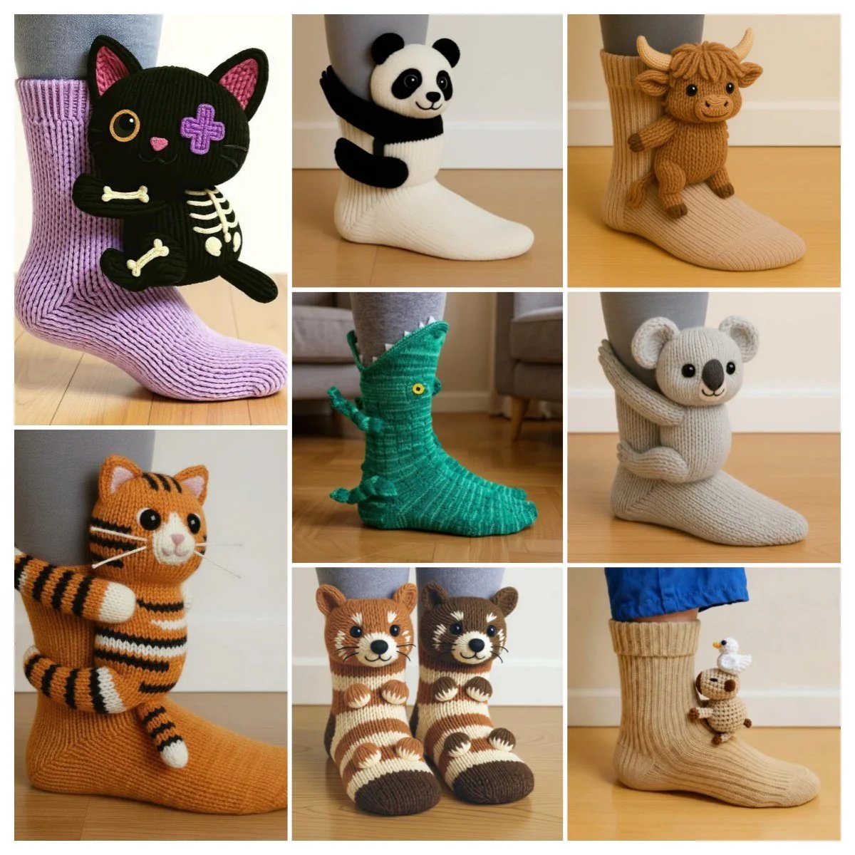 🔥HOT SALE🦥3D Animal Socks