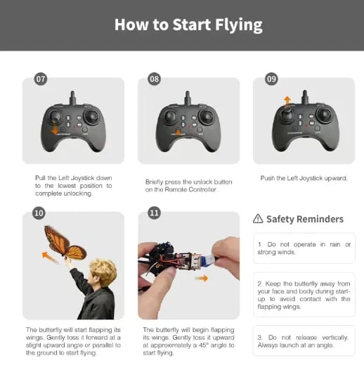 Remote Control Bio-Inspired Flying Butterfly | Realistic Flapping Wings 🎮