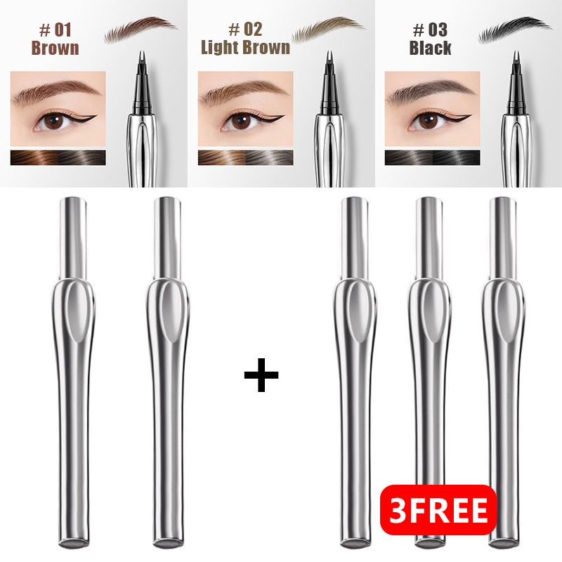 💖 Upgraded Natural Waterproof Eyebrow Pen with Microfine Tip