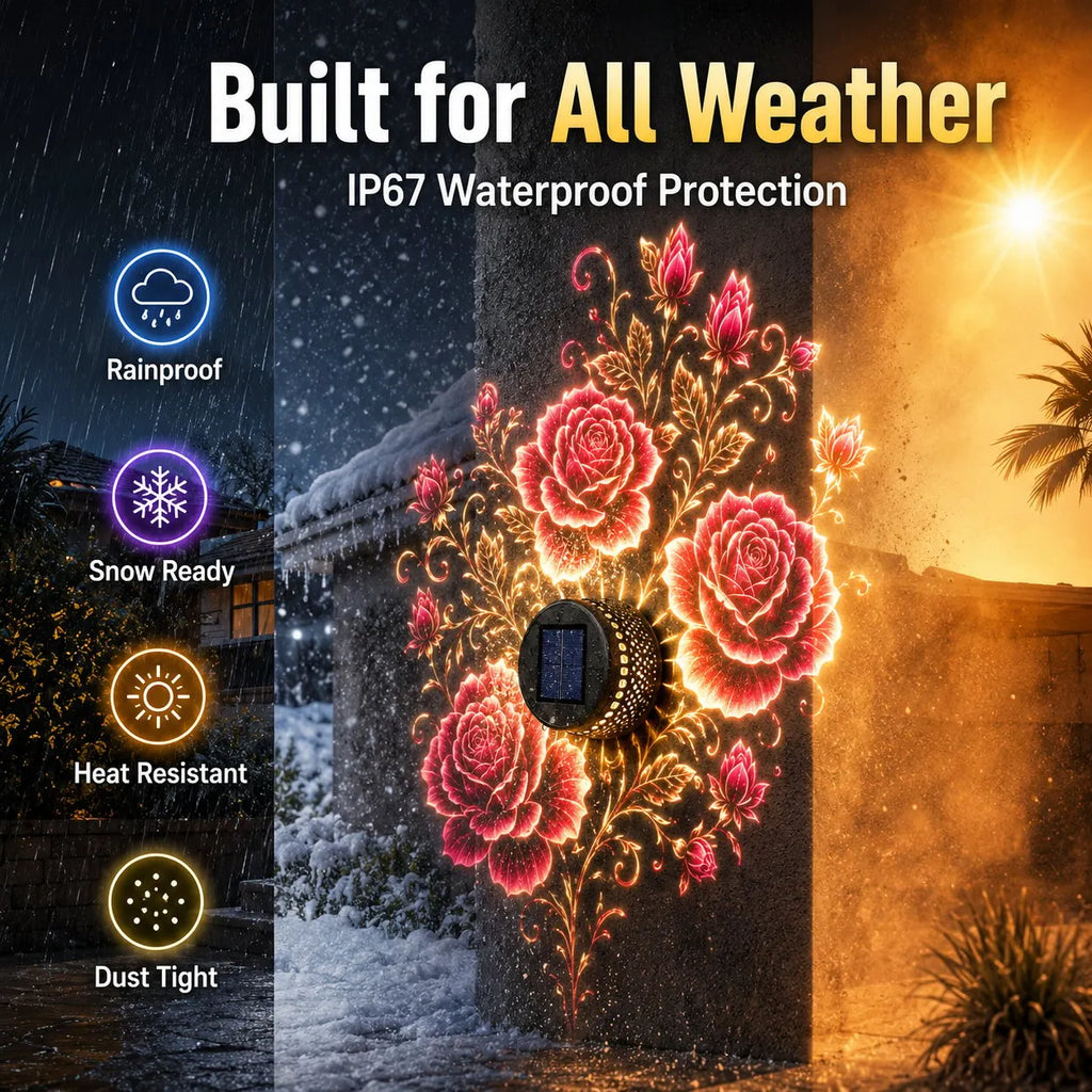 🔥HOT SALE🔥✨Smart App-Controlled Solar Wall Projection Light (Custom DIY Patterns & Team Logos Edition)