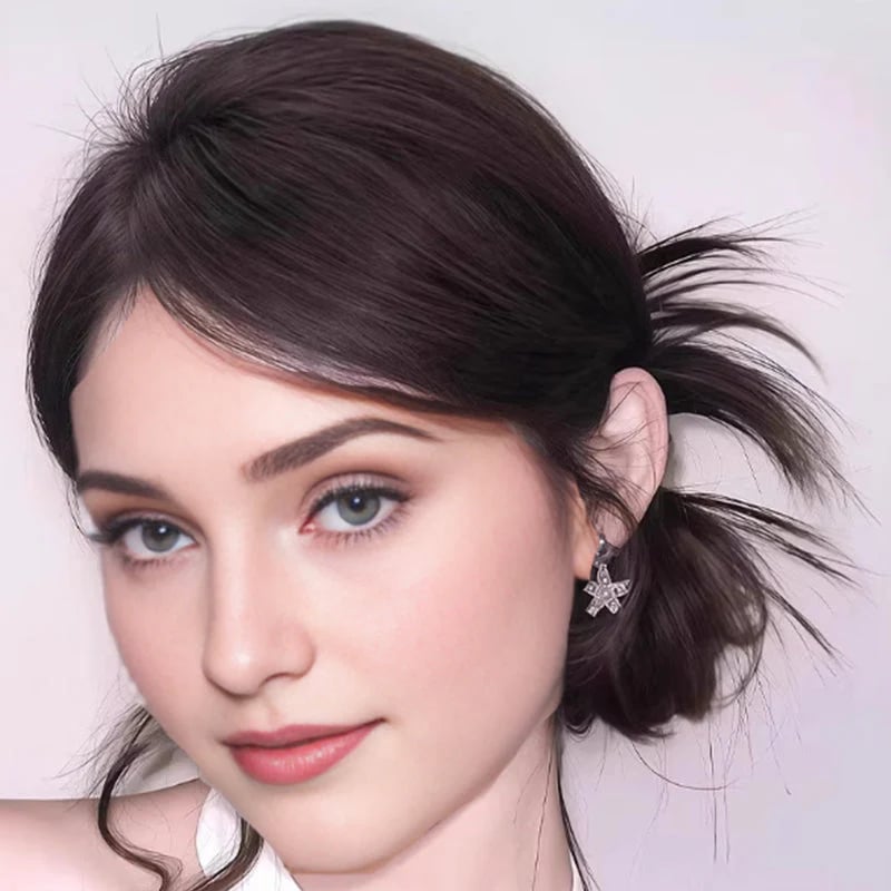 🎉Clip-on Feathered Bun Wig