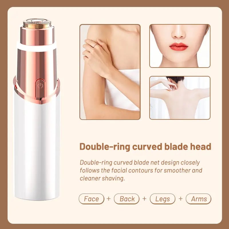 2-in-1 Facial Hair Remover & Nose Hair Trimmer – Your All-in-One Precision Grooming Tool
