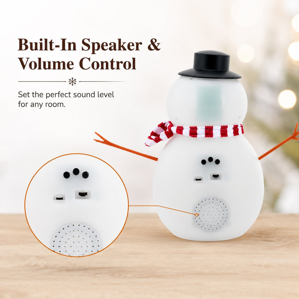 ⛄ 12" Animated Talking Snowman – LED Light Up Singing & Talking Christmas Snowman Decoration