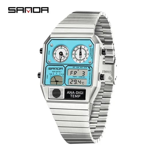 🔥Men's Luxury Sport Wristwatch Quartz Waterproof Digital