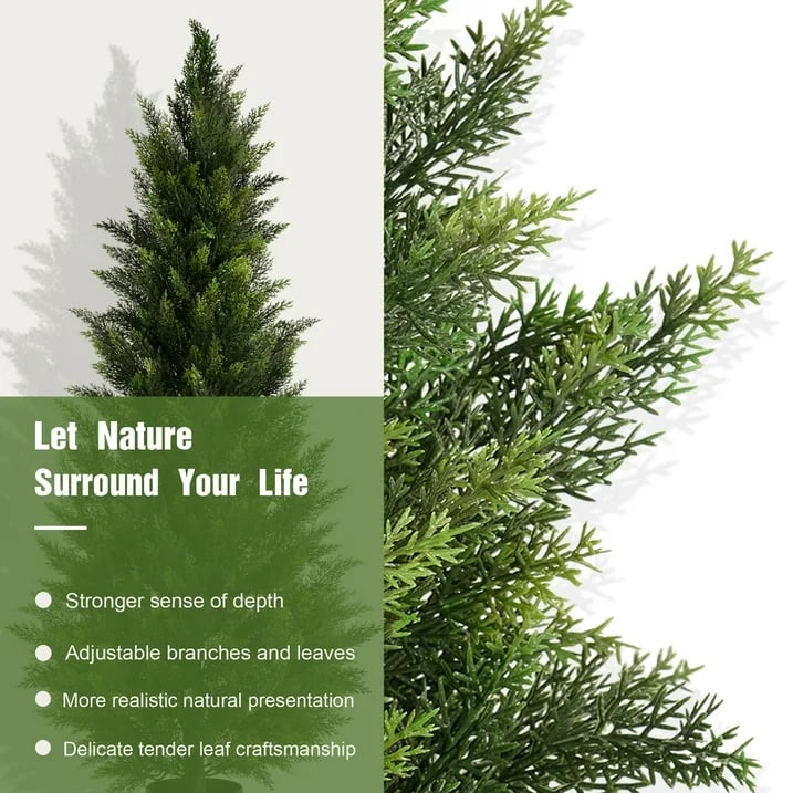 🔥 Artificial Cedar Decoration