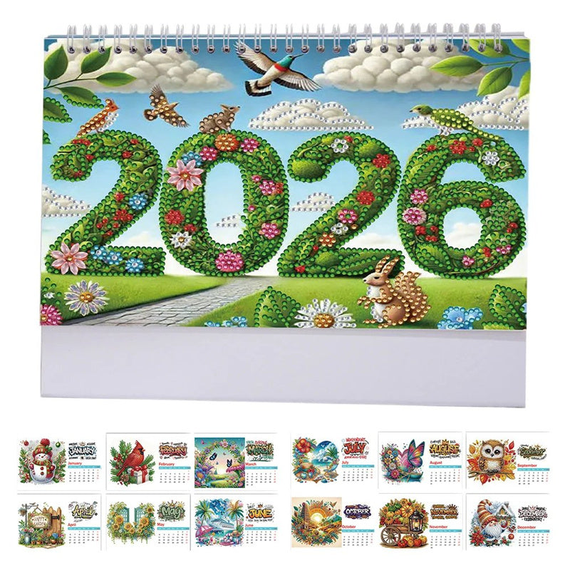 🎁 Standing Desk Calendar DIY Diamond Art Painting