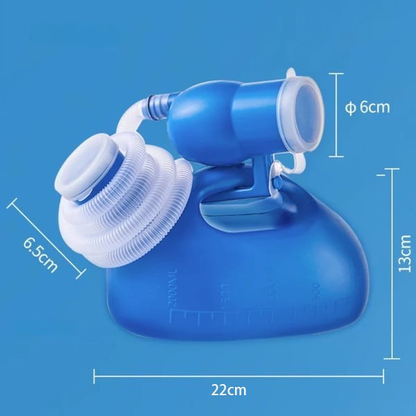 2000ml Men's Urinal & 1000ml Female Urinal – Sleep Easy, Stay Dry, No Spills