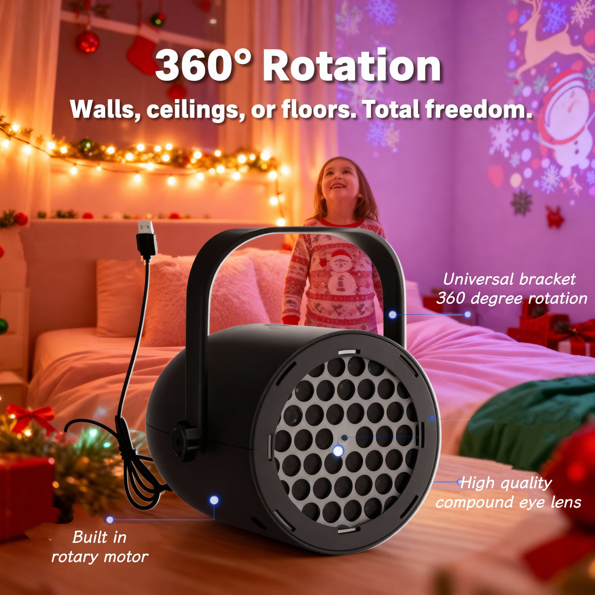 🔮Mini LED Christmas Projector Light