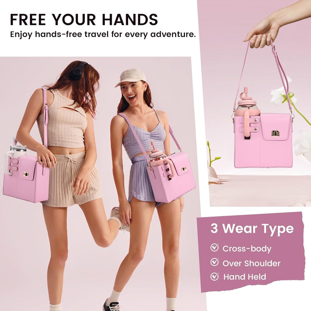 🌟🎉Women's Adjustable Crossbody Bag — With Water Bottle Pocket and Wallet Compartment