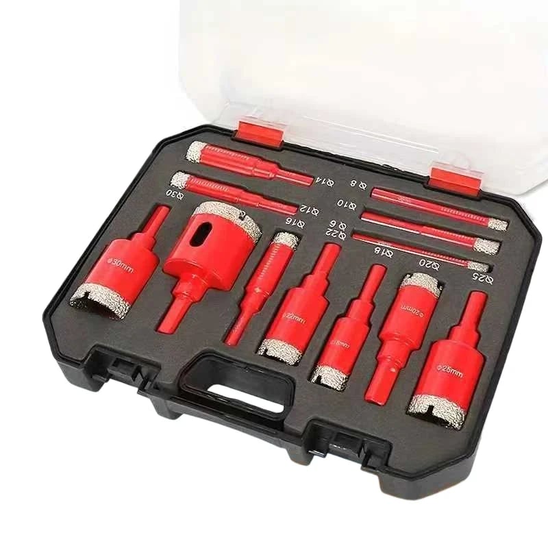 🎉⏳🔥⏰12-Piece Dry Diamond Tile Hole Saw Kit (6-35mm)