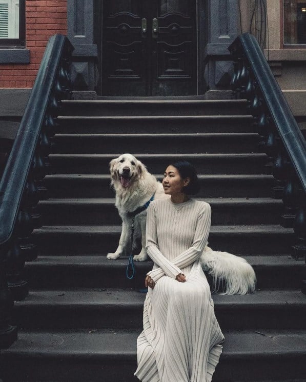 2023 FALL NEW SLEEVED KNIT MIDI DRESS