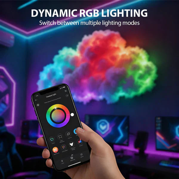 ⏰ DIY USB-powered Thundercloud LED light decoration🌈☁️