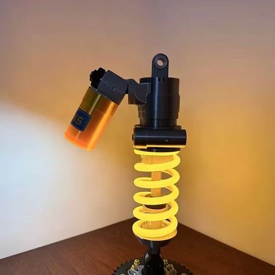 🎁🔥Ohlins Inspired Suspension Shock Absorber Lamp - Adjustable LED Light for Gamers & Car Enthusiasts