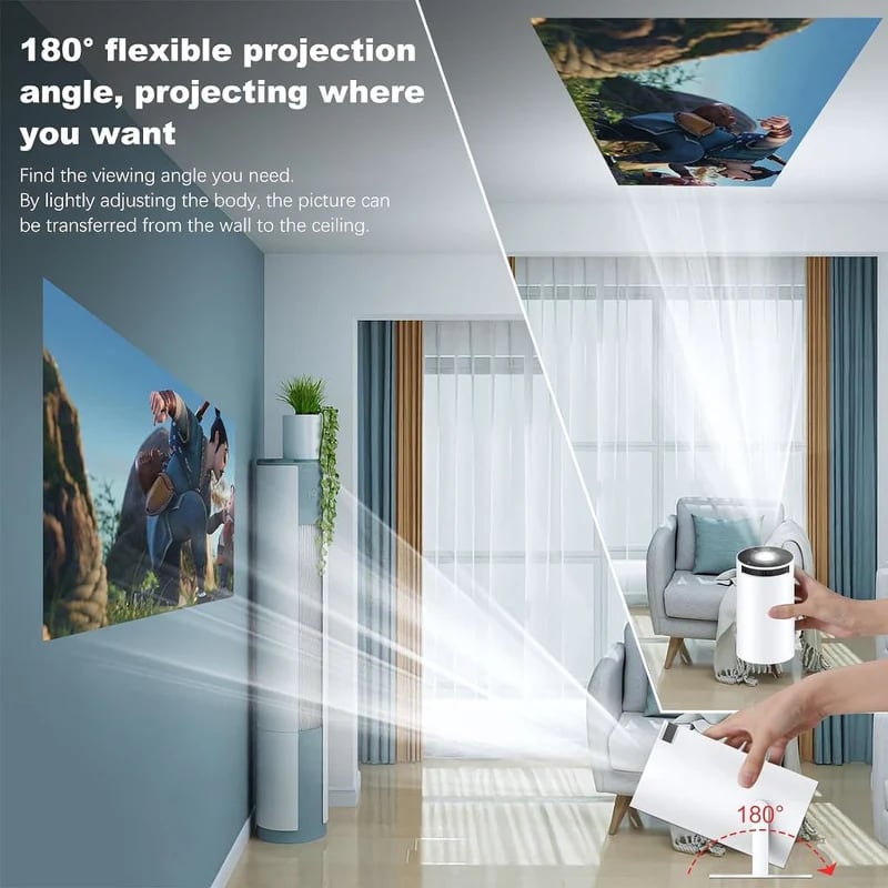 🎥✨ 4K Home Cinema & Outdoor 1080P HD Projector