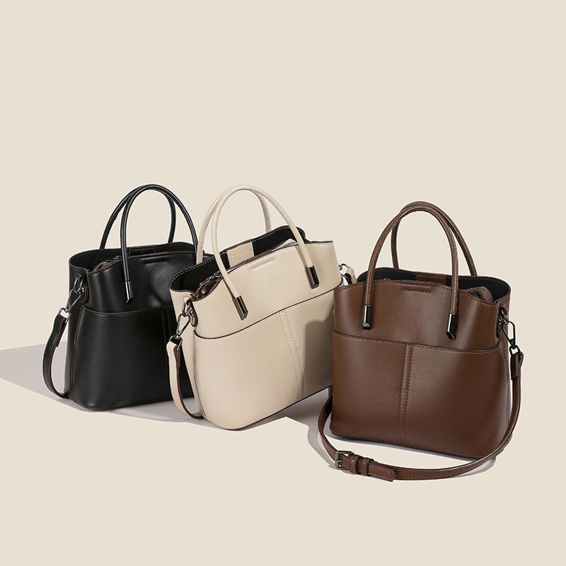 Women's Retro Leather Shoulder & Handbag