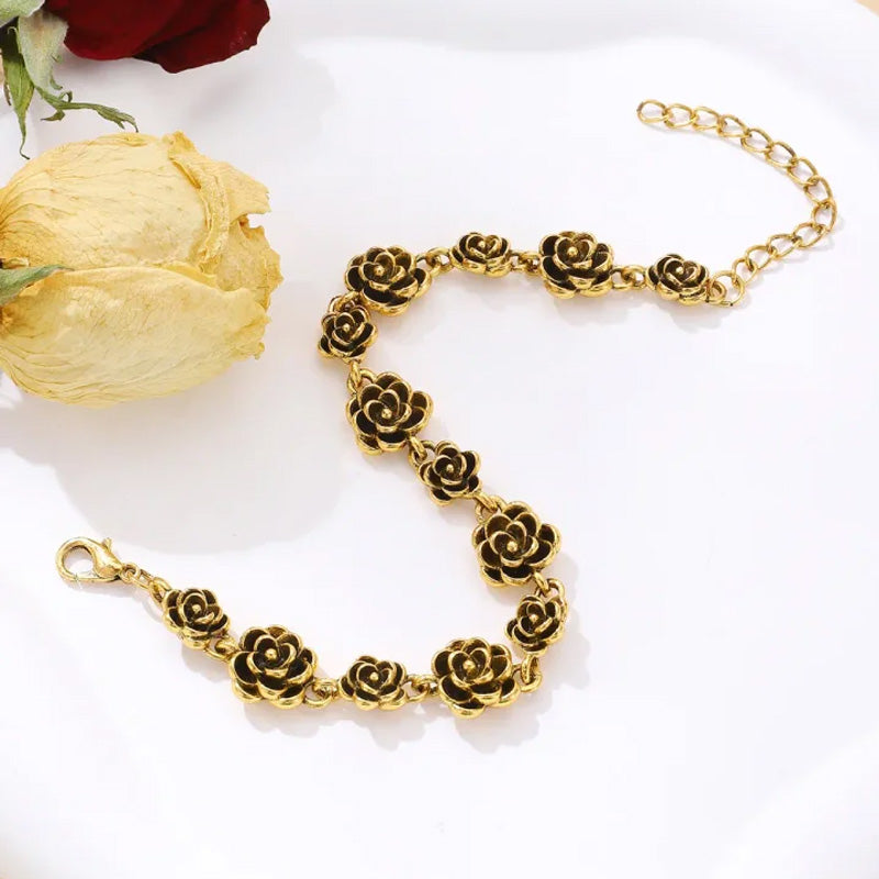 ✨Women's Vintage Elegance Floral Bracelet
