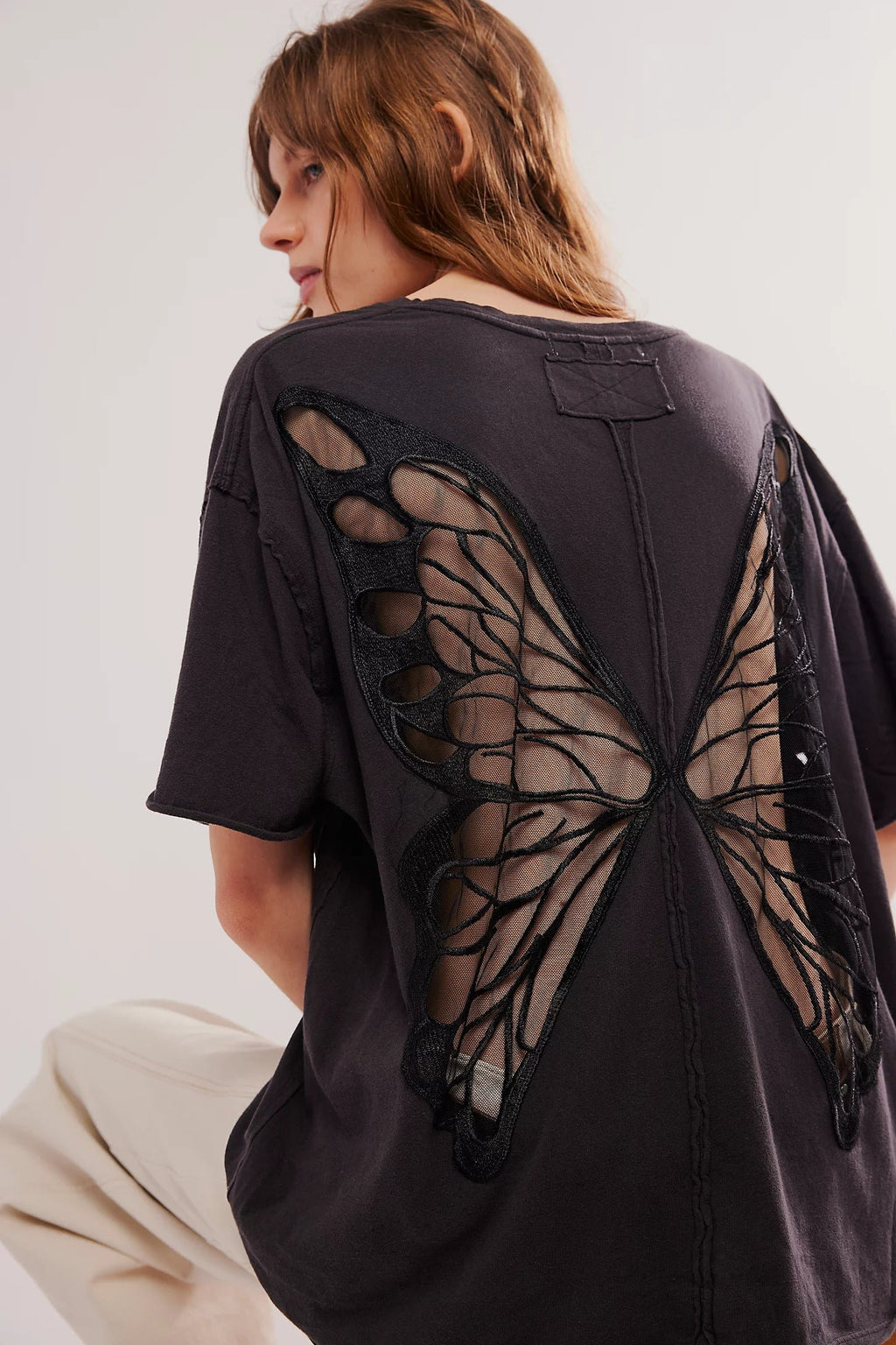 Butterfly Backless Shirt