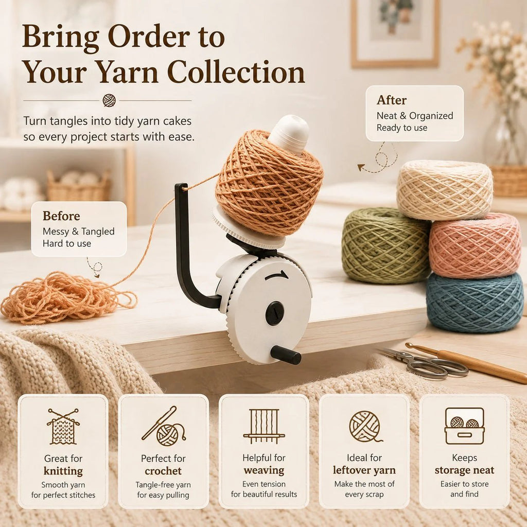 🎉🔥Manual Yarn Winder