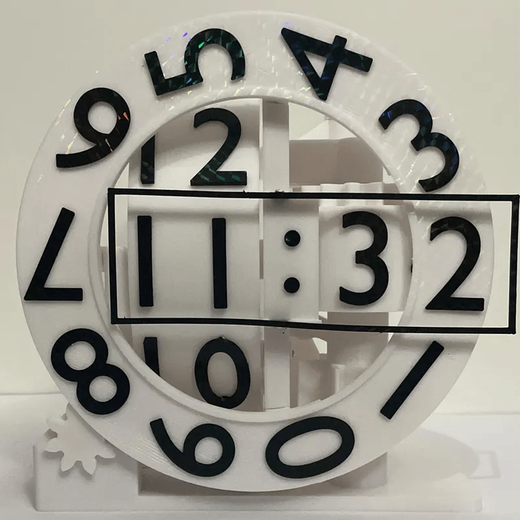 ⏰Unique Modern 3D Printed Desktop Triaxial Numechron Clock