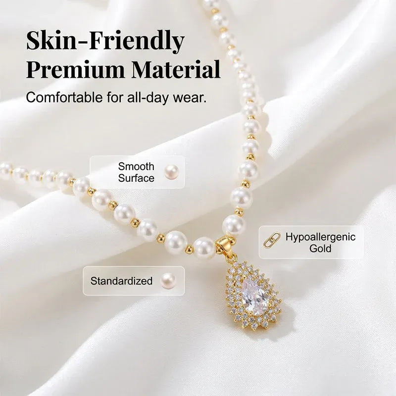 ⏰Women’s Vintage Style Pearl Necklace