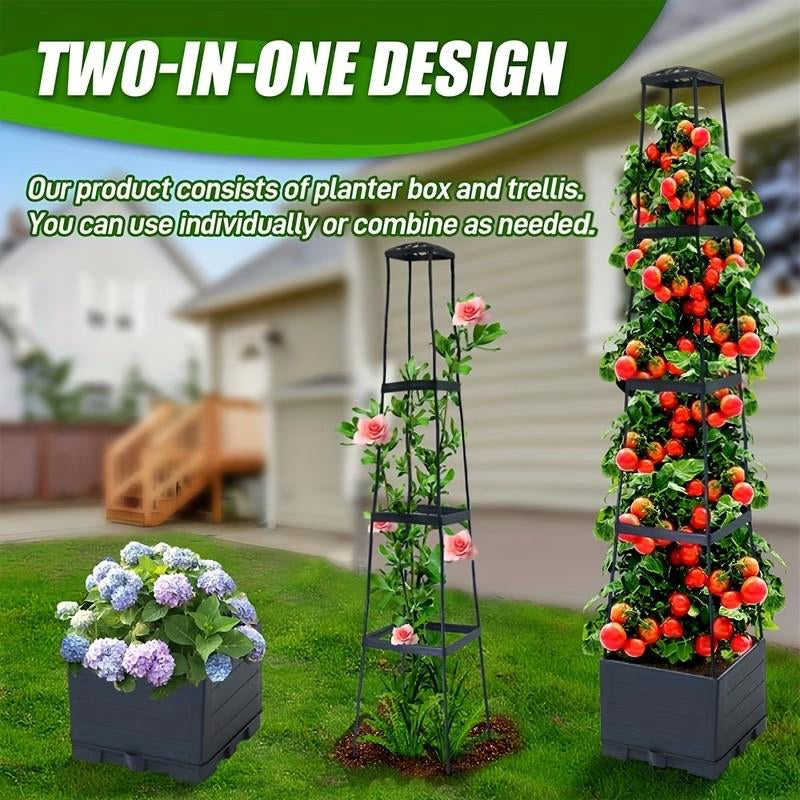🍅Self-watering tomato planting kit with climbing plant support