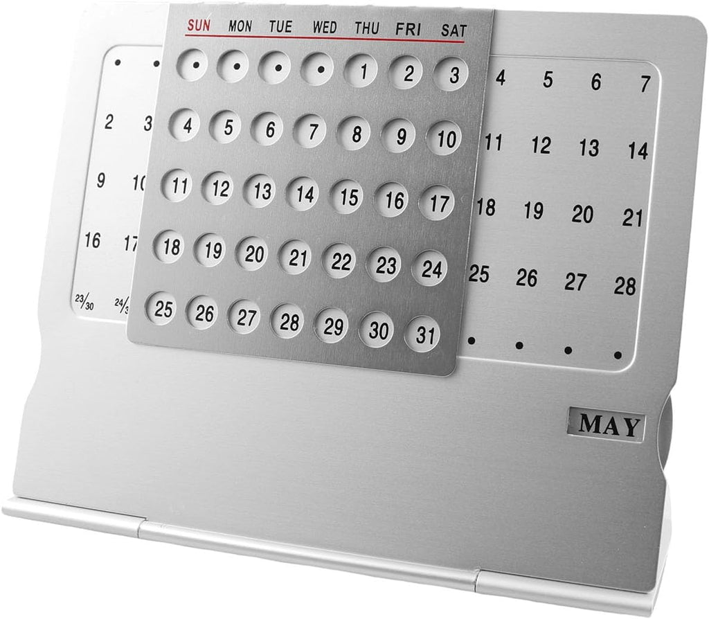 🌟📅 Creative Aluminum Alloy Perpetual Calendar