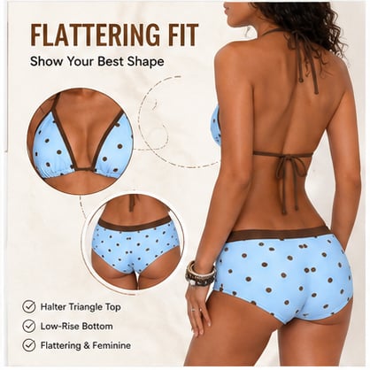 Flirty Polka Dot Bikini Set For Sunny Summer Confidence