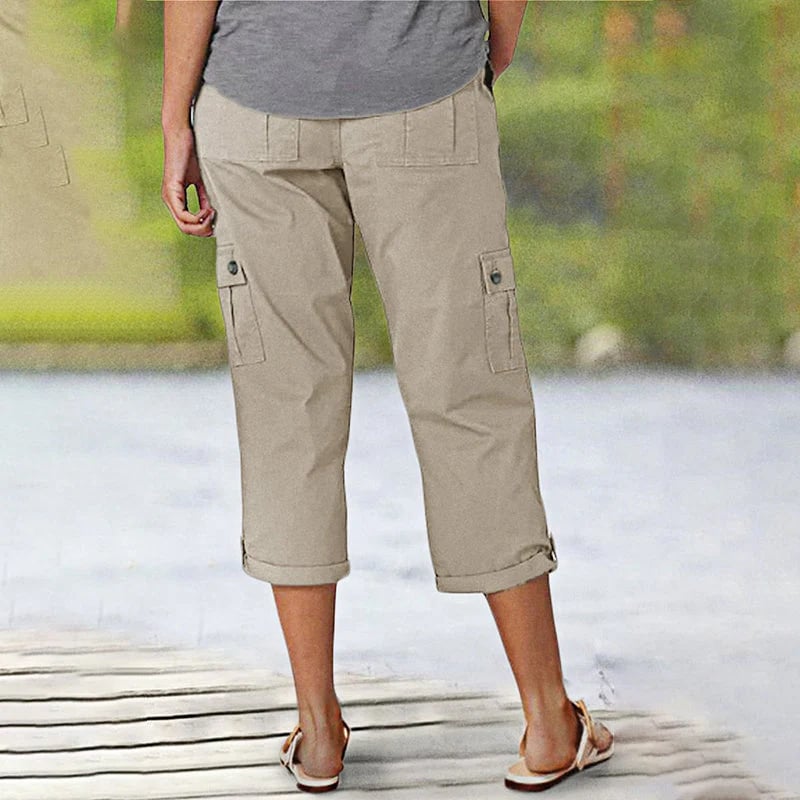 🔥Women's High Elasticity Multi-pocket Casual Shorts