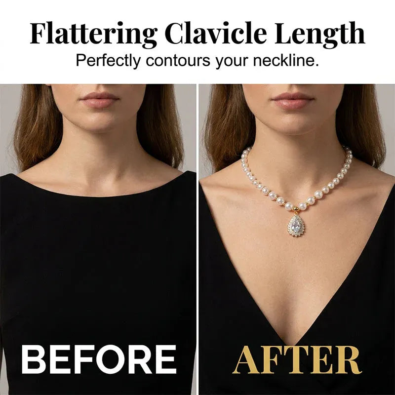 ⏰Women’s Vintage Style Pearl Necklace