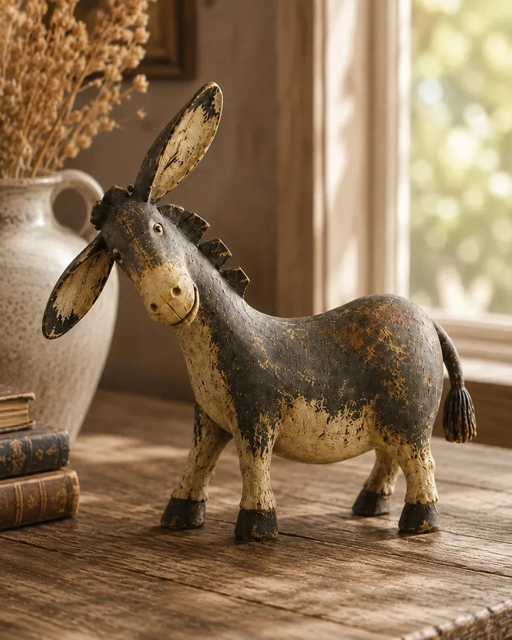 🔥HOT SALE🔥💯  Rustic Donkey Figurine for Farmhouse Decor