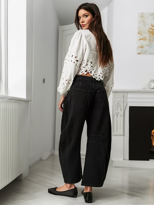 🔥🔥 Lucky You Mid-Rise Barrel Jeans