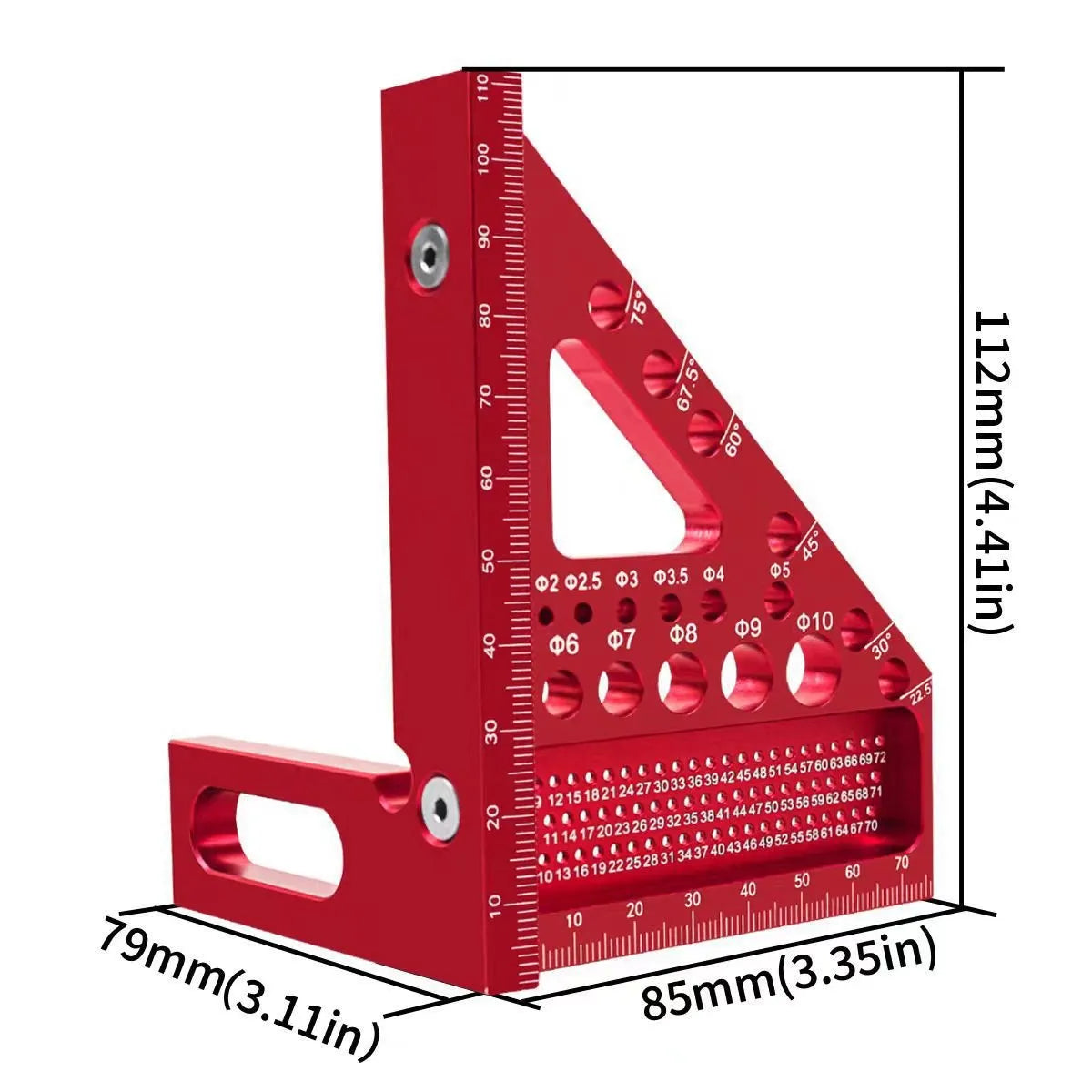 3D Multi-angle Carpenter Square Scriber