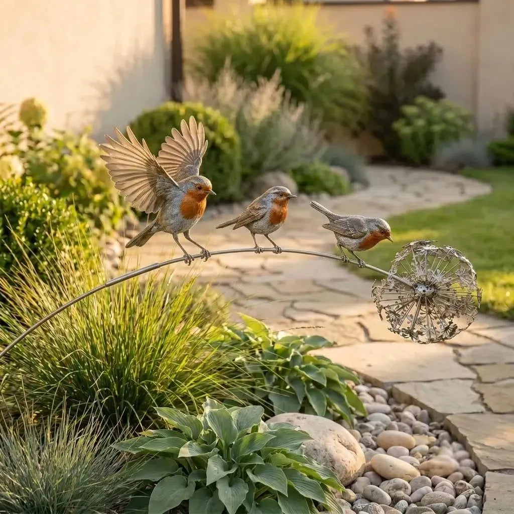 Robin Memorial Garden Stake – Loved Ones Are Near