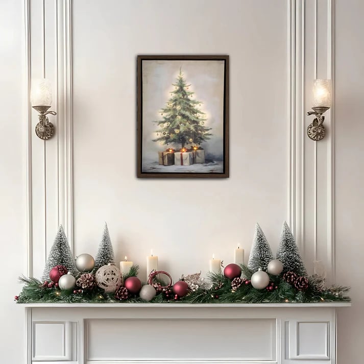 Lighted Wall Art - Old Time Christmas
