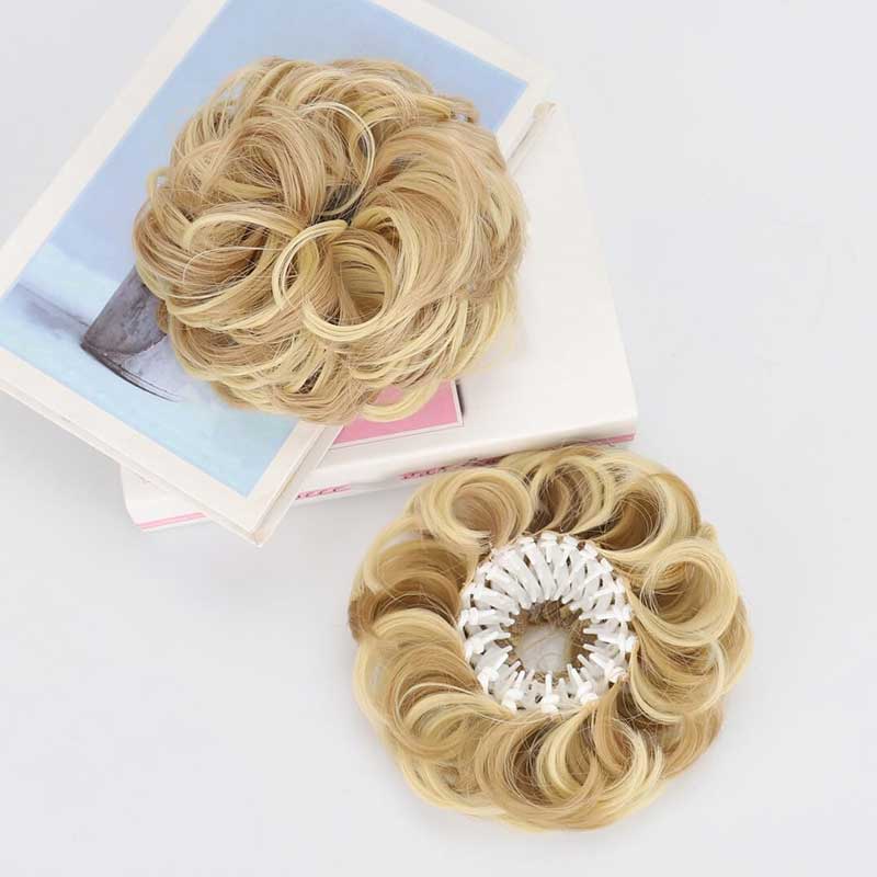 🔥Voluminous Synthetic Bun Wig with Adjustable Clip