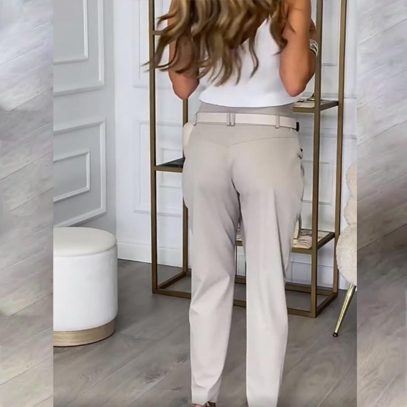 ✨ Women’s Solid Color Irregular Casual Pants