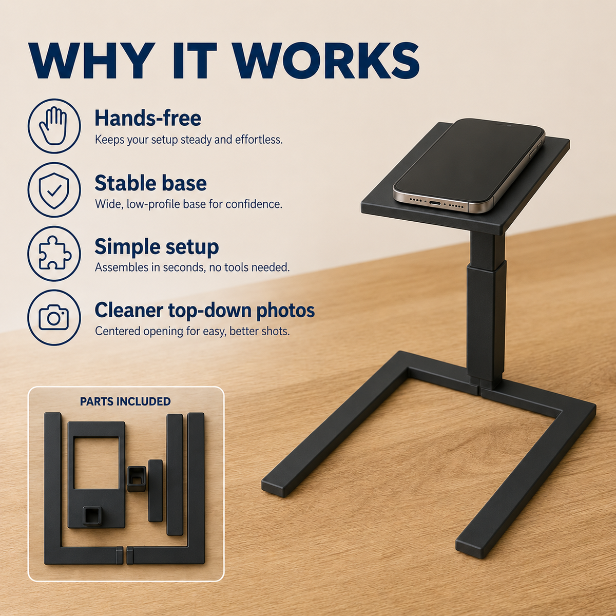 🎁 Overhead Phone Camera Stand