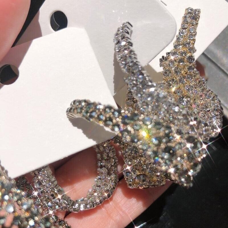 Rhinestone earrings