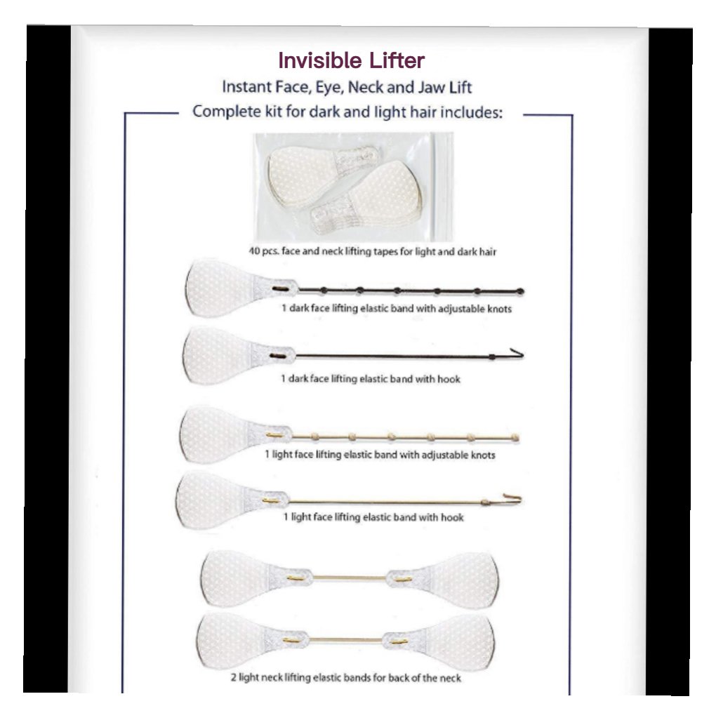 🔥New Ultra Invisible Waterproof Face Lift Stickers Complete Kit