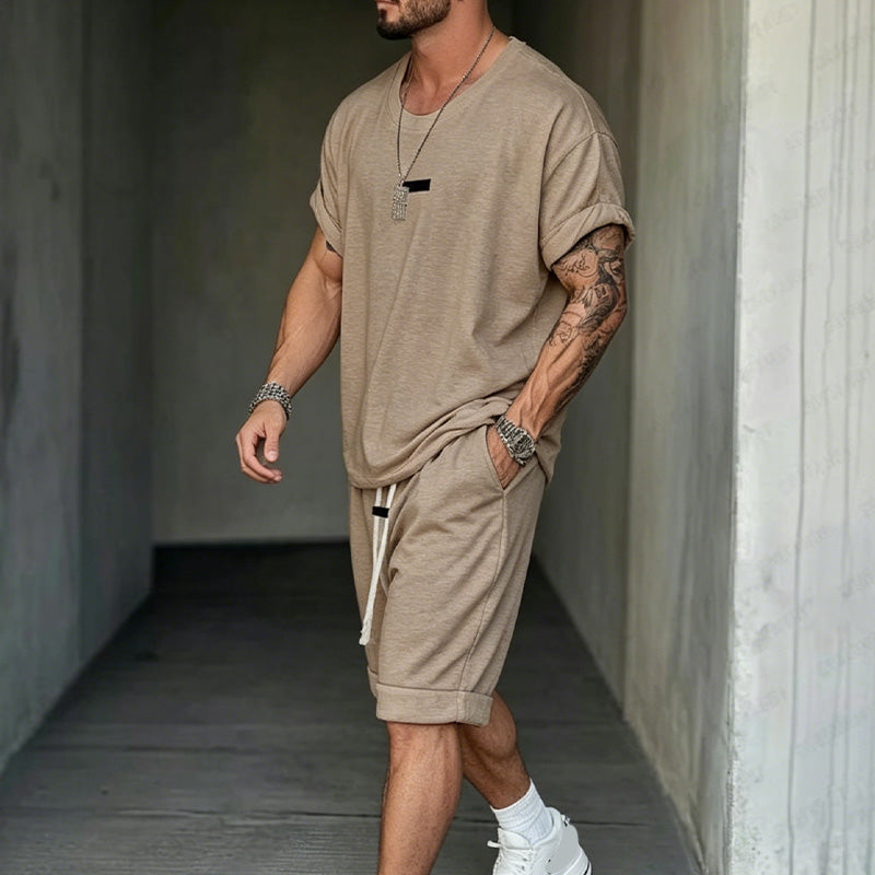 🎁💥Men's Casual T-Shirt & Shorts Set