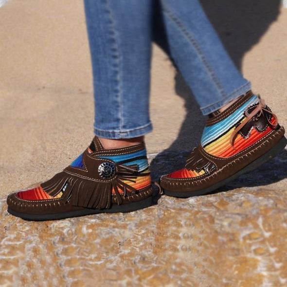 🔥Cowgirl Leather Moccasins