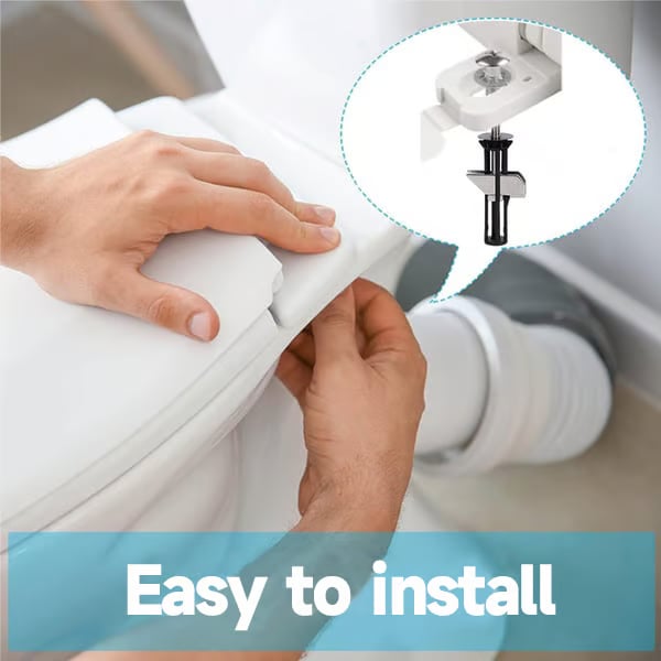 Universal Toilet Seat Bolt Kit - Quick Release & Easy Install