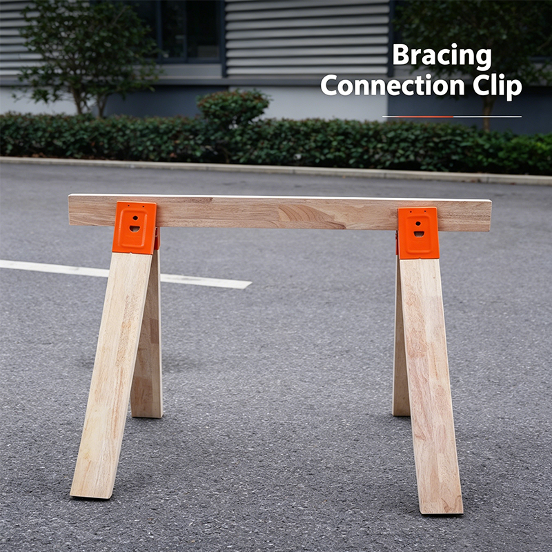📢📢⏰Heavy-Duty Sawhorse Bracket with Down Clamp
