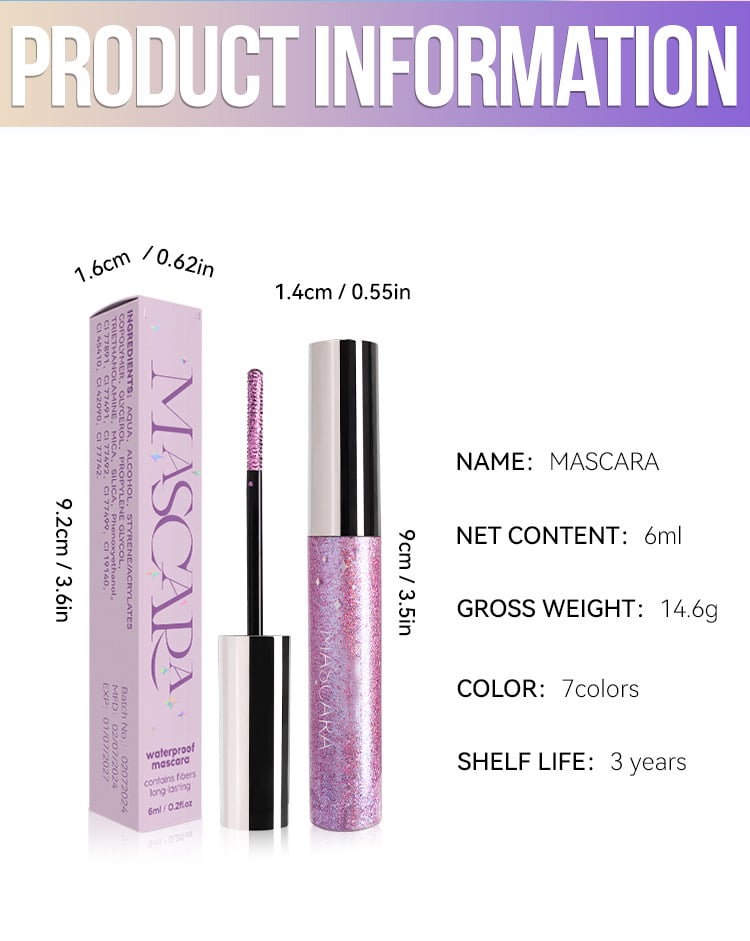 Colorful Glitter Mascara