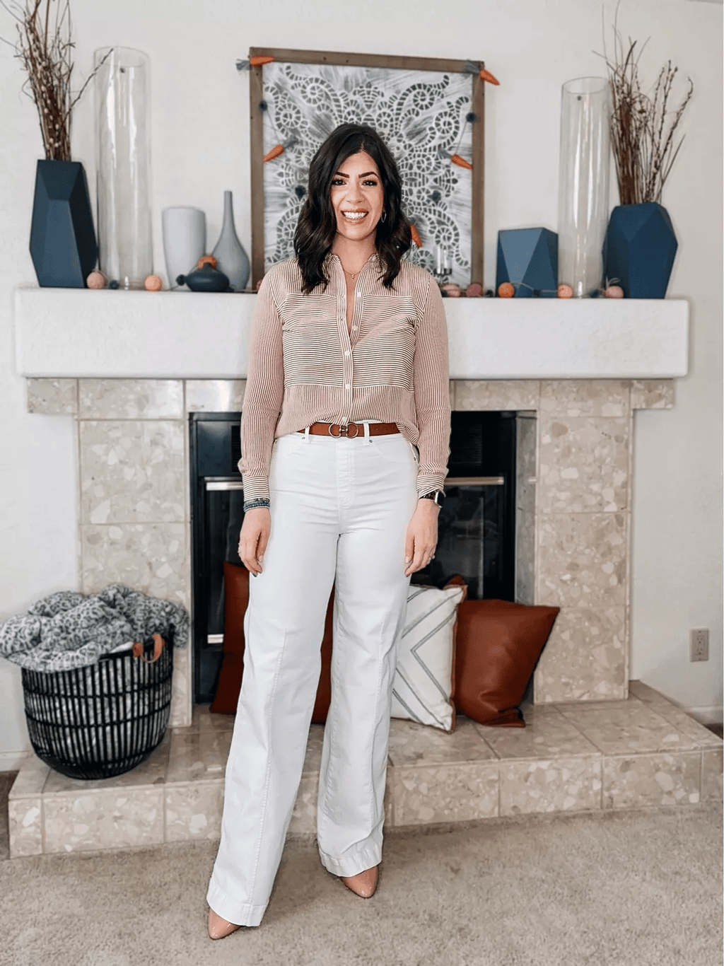 🔥Seamed Front Wide Leg Jeans