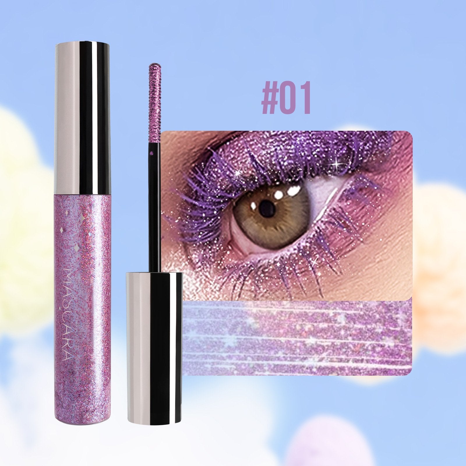 Colorful Glitter Mascara